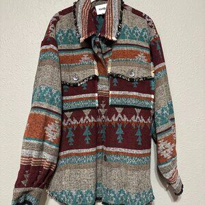 Shero Aztec Button Up Jacket